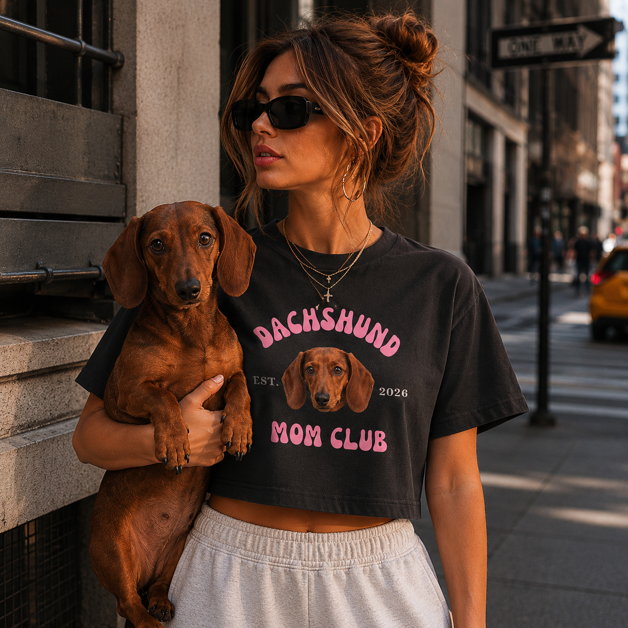 Dog Mom Club Crop Tee | Personalized Breed &  Est Year Shirt | Dog Lover Gift XS-2XL