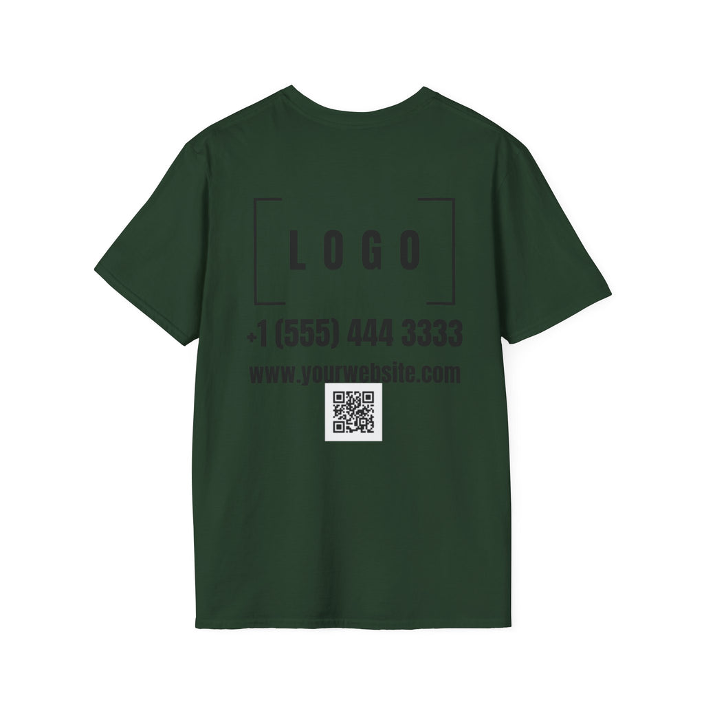 Custom Logo Front & Back Print T-Shirt, Company Team Tee