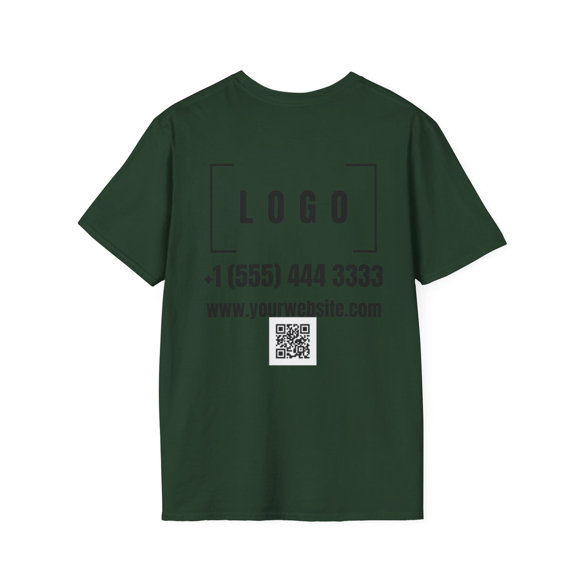 Custom Logo Front & Back Print T-Shirt, Company Team Tee