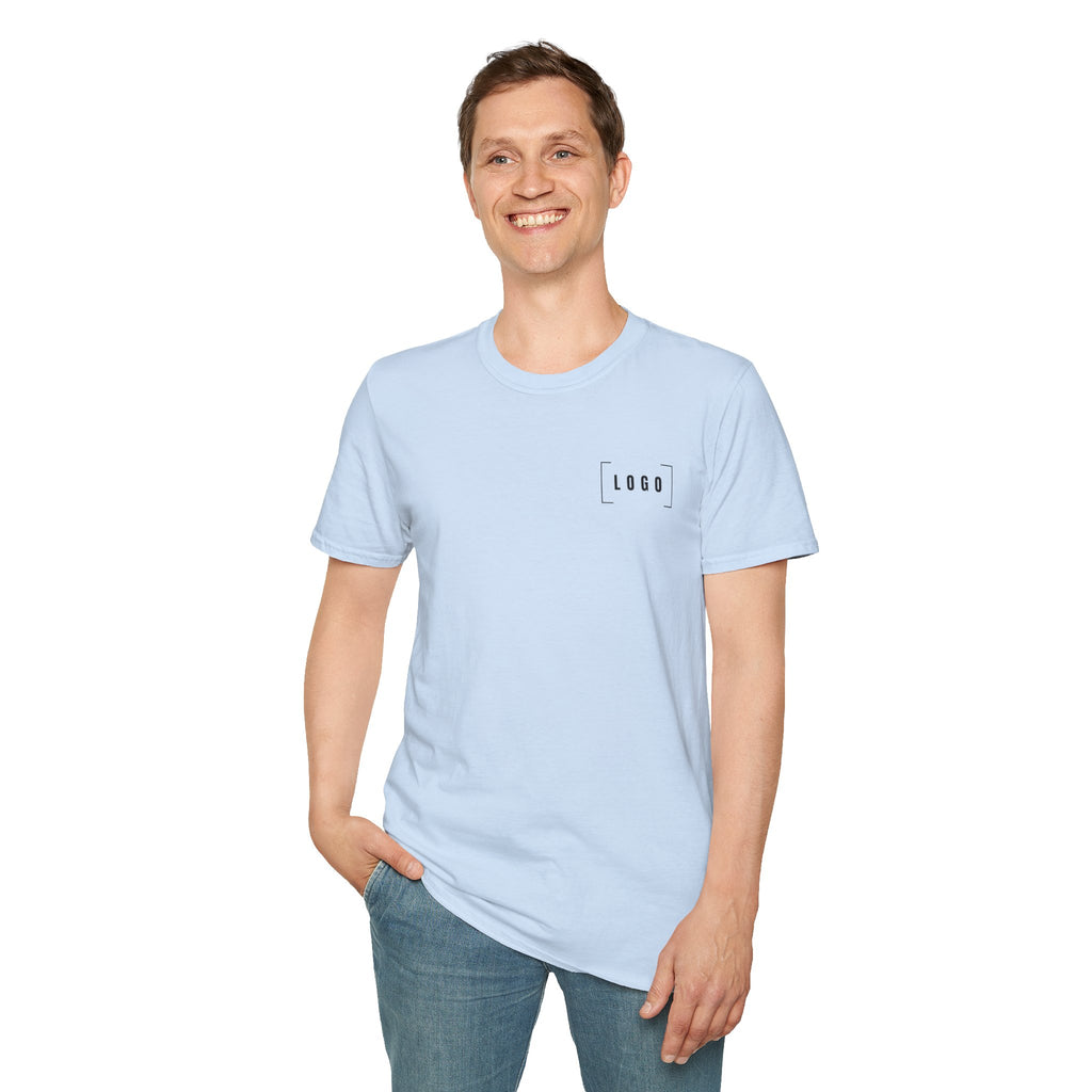 Custom Logo Front & Back Print T-Shirt, Company Team Tee