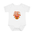 Personalized First Halloween Baby Bodysuit, Pumpkin & Bow Onesie