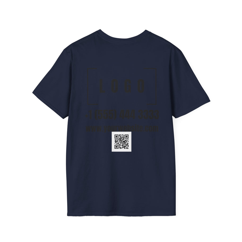 Custom Logo Front & Back Print T-Shirt, Company Team Tee