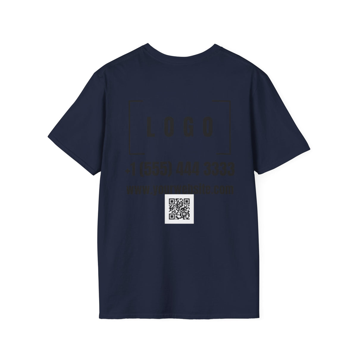 Custom Logo Front & Back Print T-Shirt, Company Team Tee
