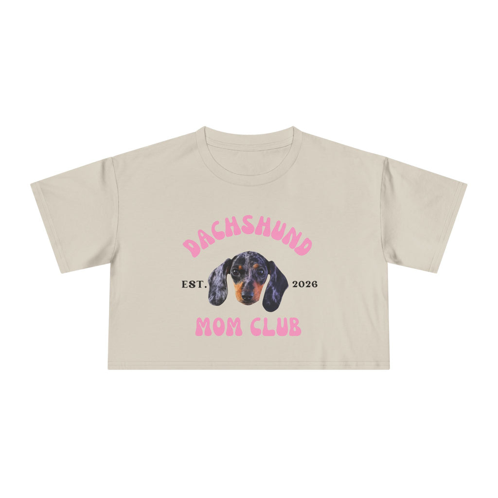 Dog Mom Club Crop Tee | Personalized Breed &  Est Year Shirt | Dog Lover Gift XS-2XL