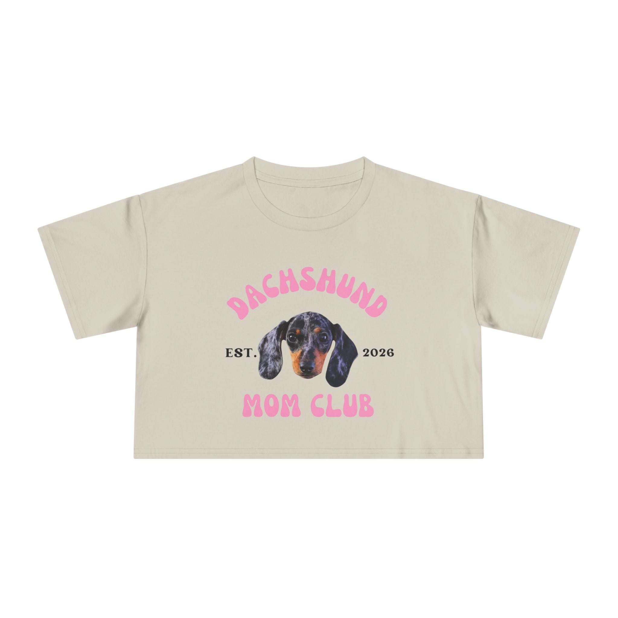 Dog Mom Club Crop Tee | Personalized Breed &  Est Year Shirt | Dog Lover Gift XS-2XL