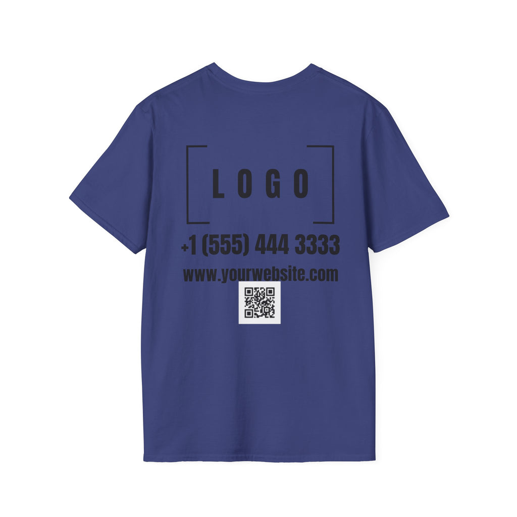Custom Logo Front & Back Print T-Shirt, Company Team Tee