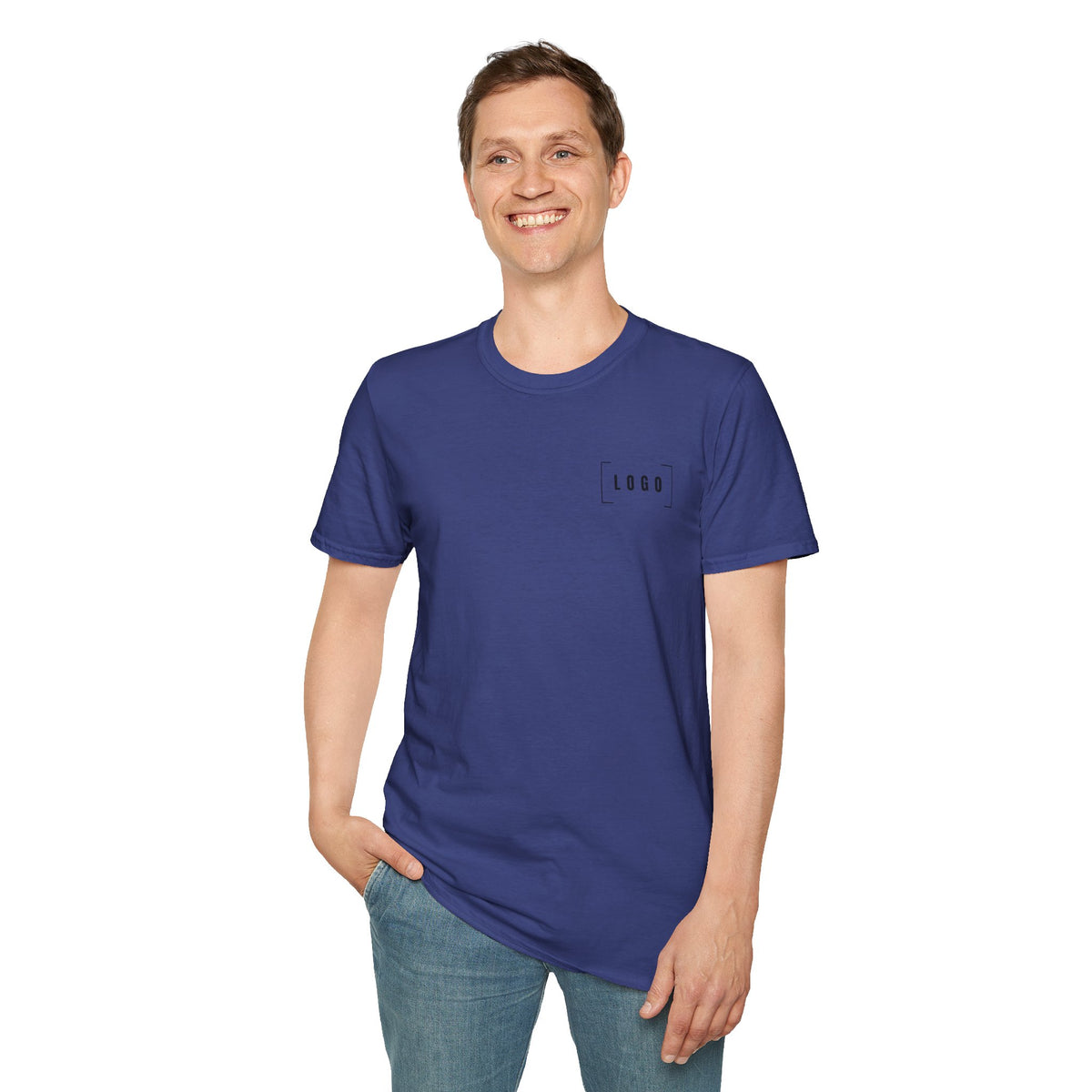Custom Logo Front & Back Print T-Shirt, Company Team Tee