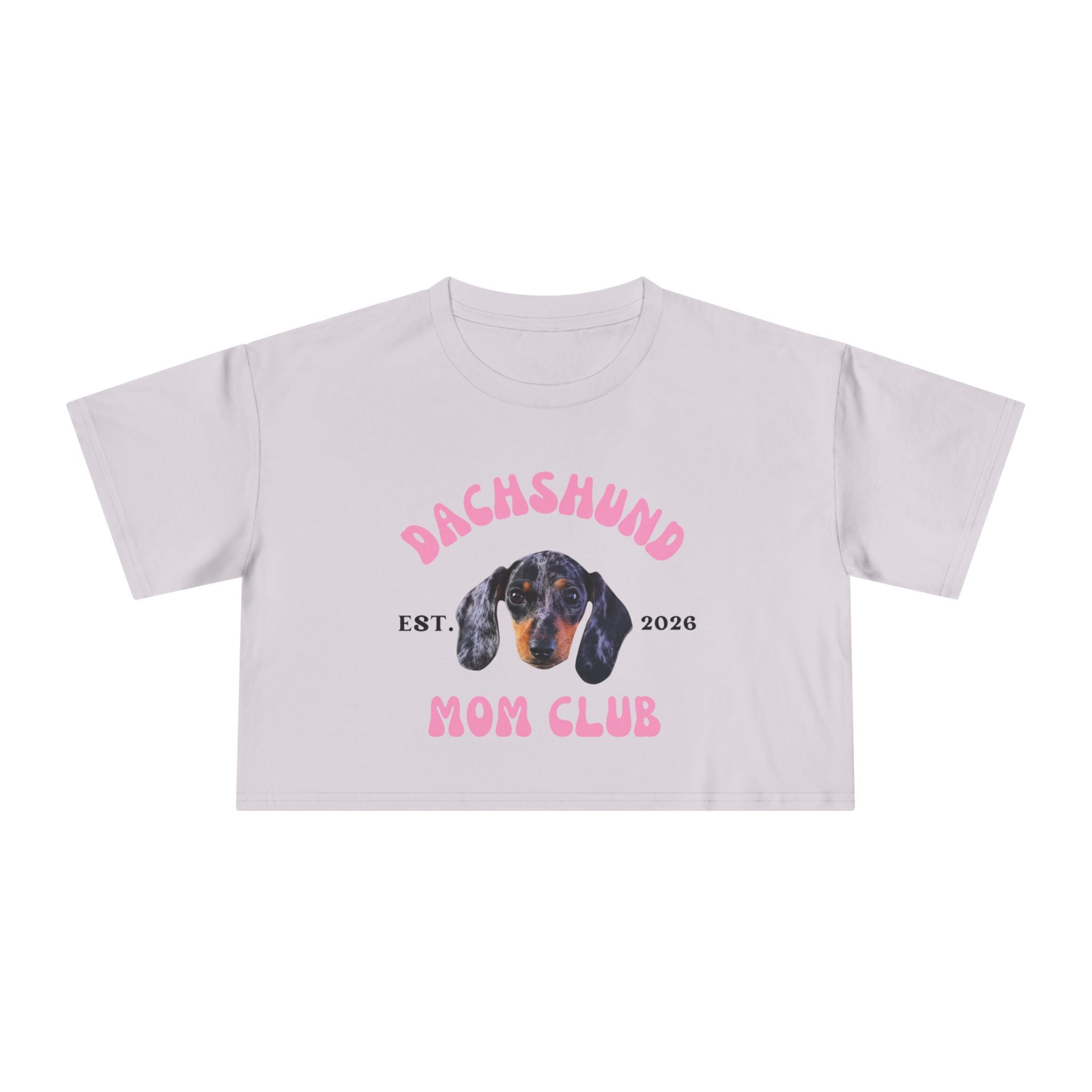 Dog Mom Club Crop Tee | Personalized Breed &  Est Year Shirt | Dog Lover Gift XS-2XL