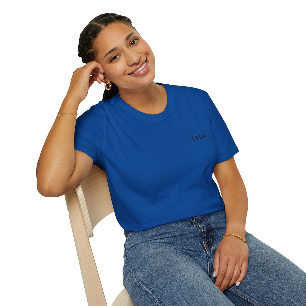Custom Logo Front & Back Print T-Shirt, Company Team Tee