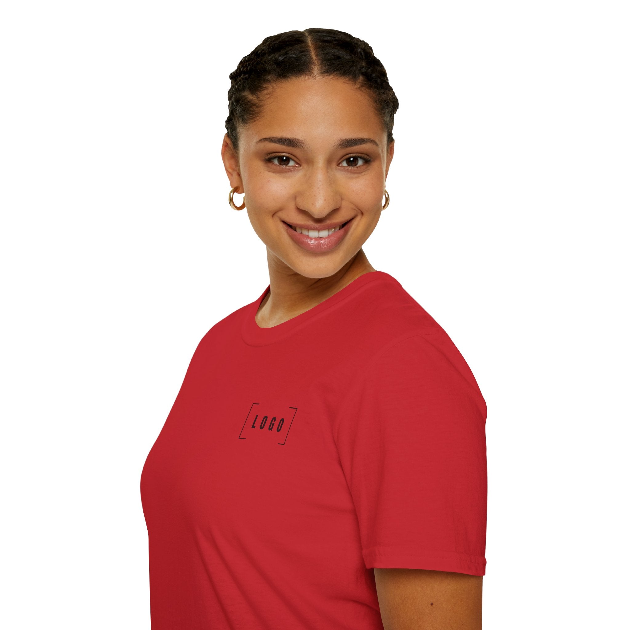 Custom Logo Front & Back Print T-Shirt, Company Team Tee