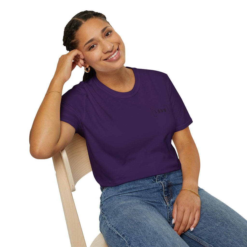 Custom Logo Front & Back Print T-Shirt, Company Team Tee
