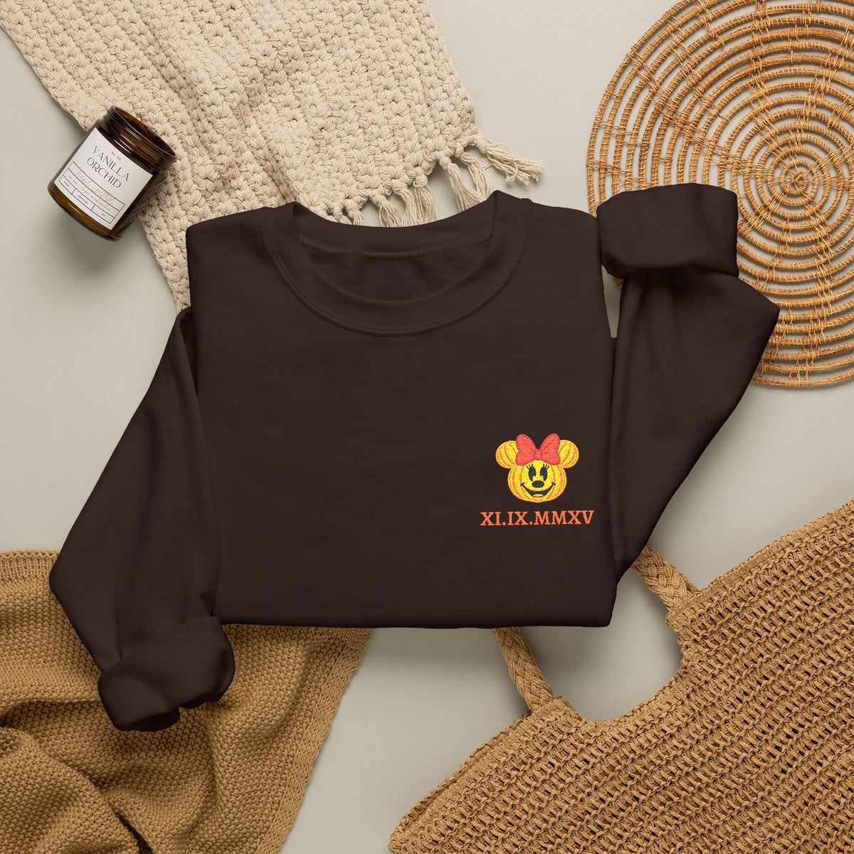 Personalized Name or Date Halloween Crewneck Sweatshirt