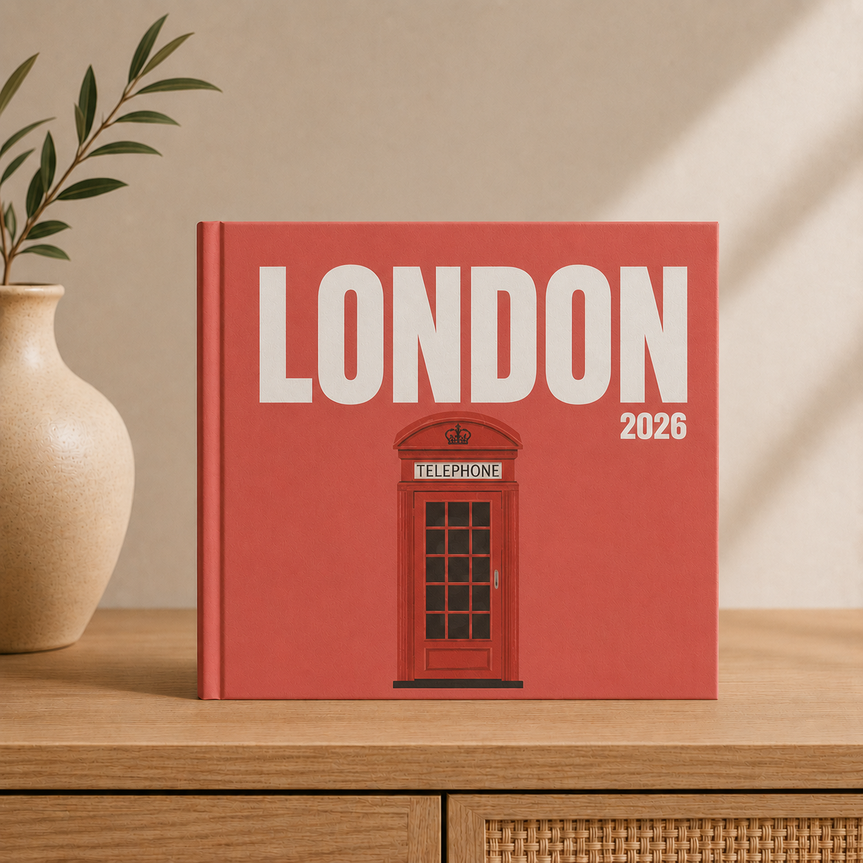 Custom London Photo Book | Personalized Hardcover  Travel Keepsake | 24 Pages | 3 Iconic Cover Designs