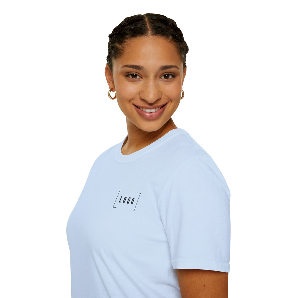 Custom Logo Front & Back Print T-Shirt, Company Team Tee
