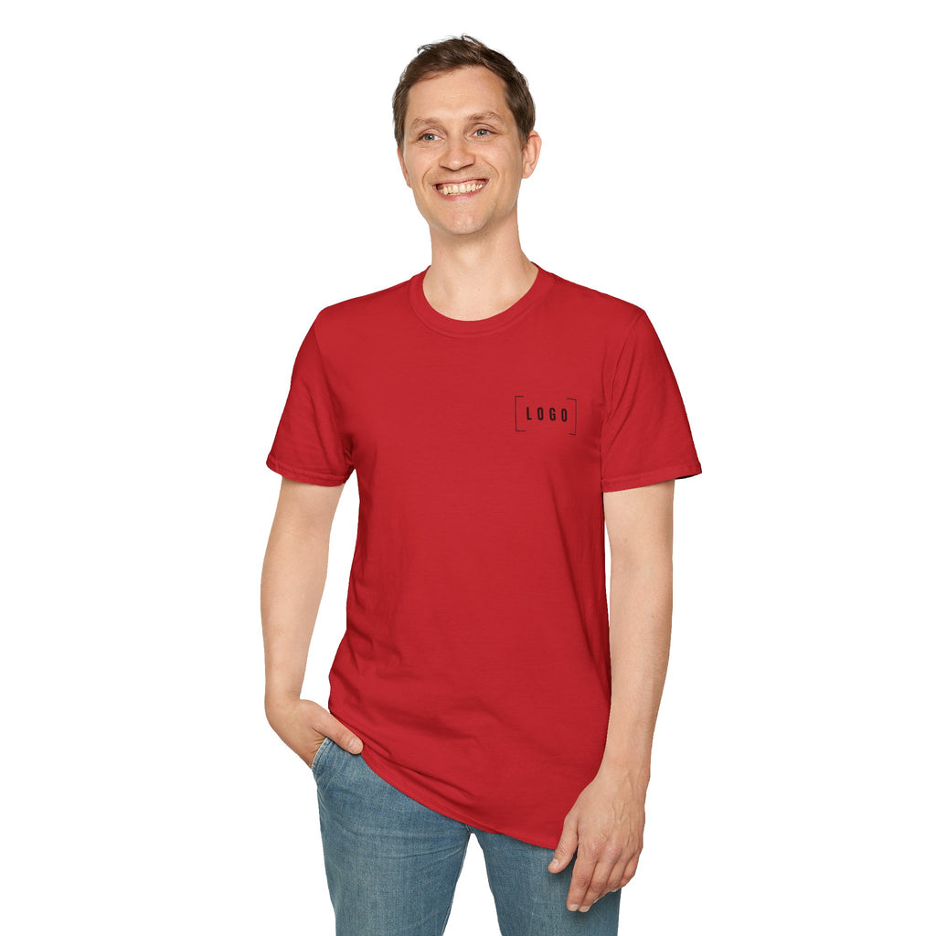 Custom Logo Front & Back Print T-Shirt, Company Team Tee