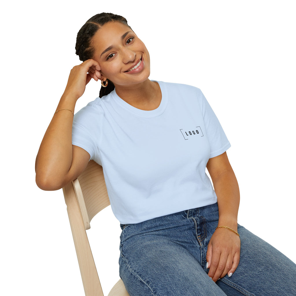 Custom Logo Front & Back Print T-Shirt, Company Team Tee
