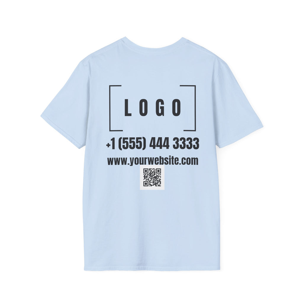 Custom Logo Front & Back Print T-Shirt, Company Team Tee