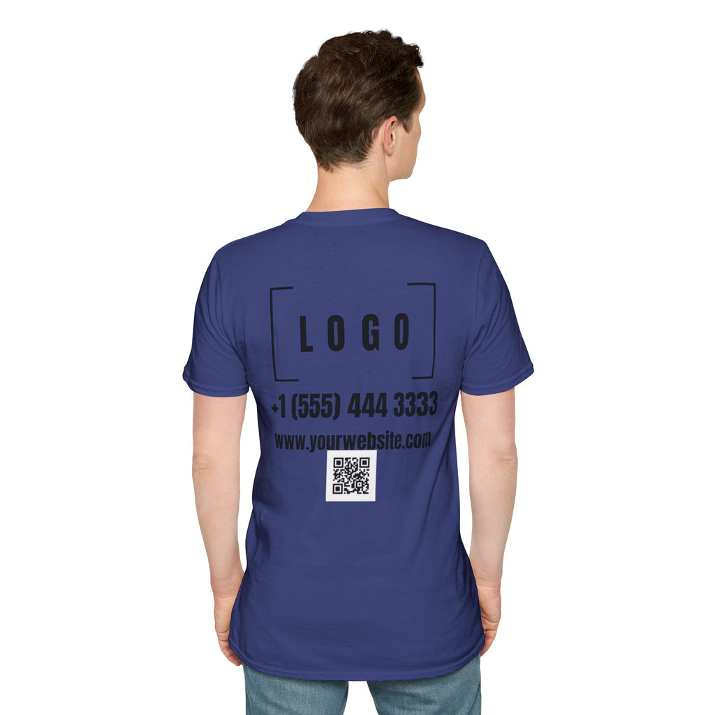 Custom Logo Front & Back Print T-Shirt, Company Team Tee