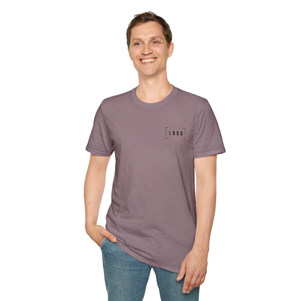 Custom Logo Front & Back Print T-Shirt, Company Team Tee