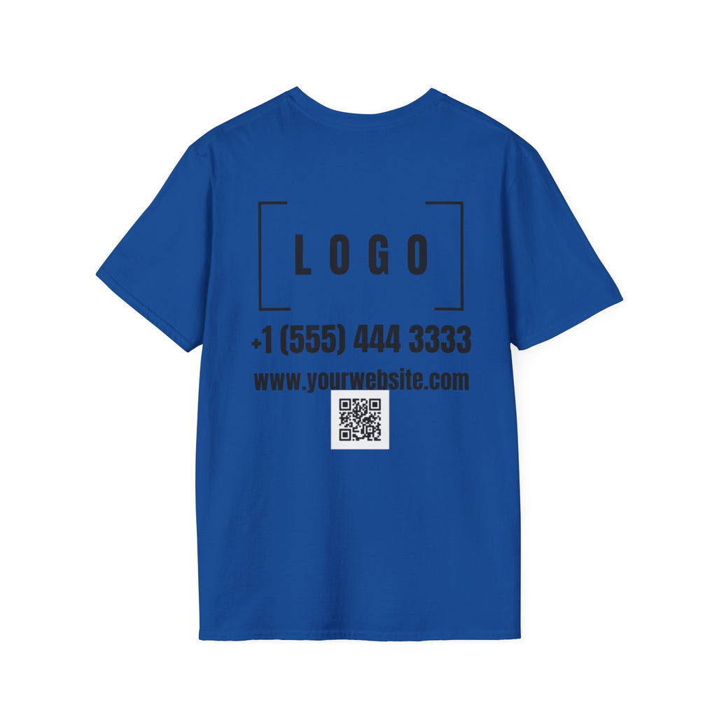 Custom Logo Front & Back Print T-Shirt, Company Team Tee