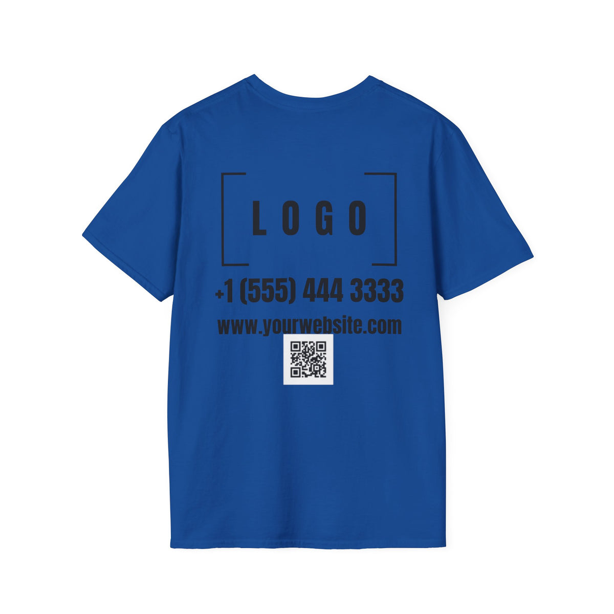 Custom Logo Front & Back Print T-Shirt, Company Team Tee