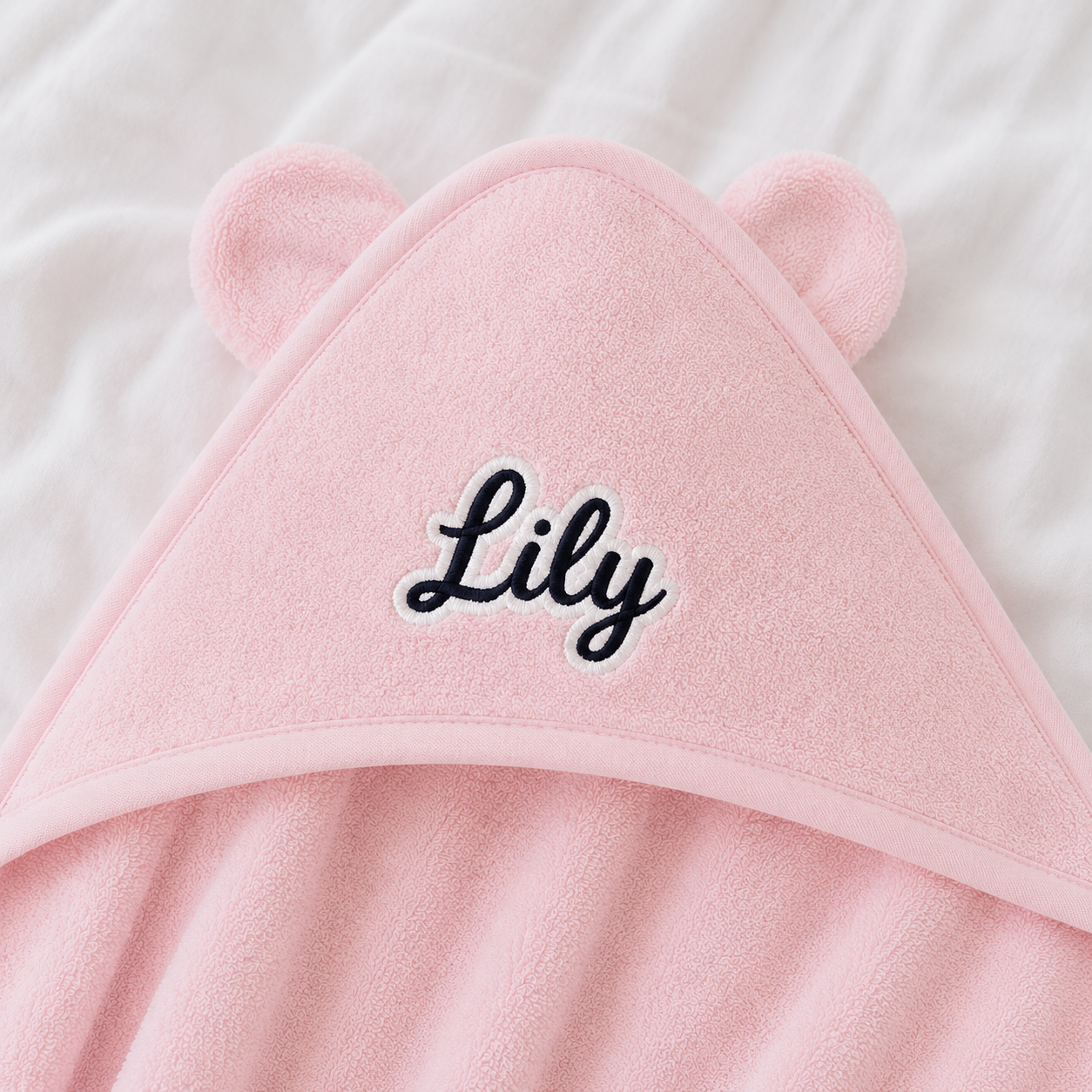 Custom Baby Hooded Towel | Personalized  Embroidered Name Kids Bath Towel | Baby Shower  Gift | Bear Ears Towel
