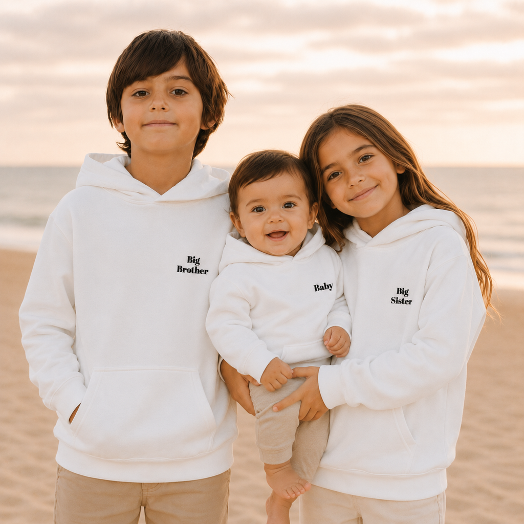 Custom Kids Embroidered Hoodie | Personalized Youth Sweatshirt | Matching Family Gift