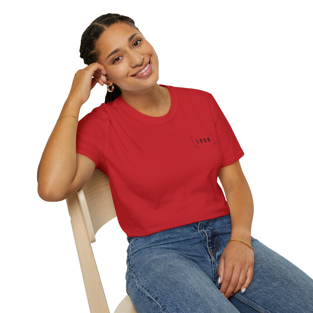 Custom Logo Front & Back Print T-Shirt, Company Team Tee