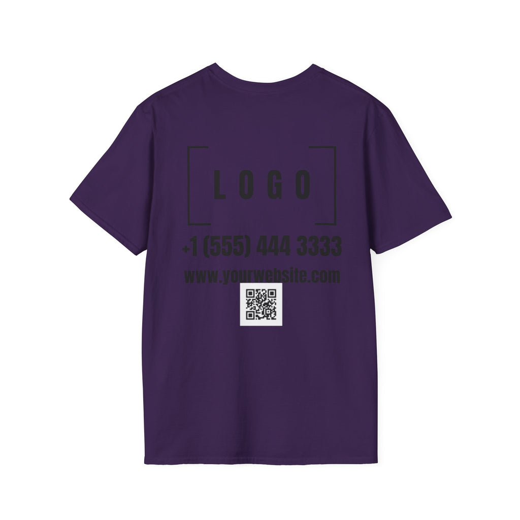 Custom Logo Front & Back Print T-Shirt, Company Team Tee
