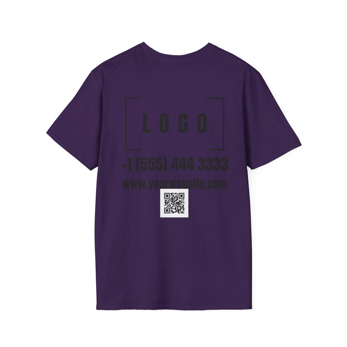 Custom Logo Front & Back Print T-Shirt, Company Team Tee