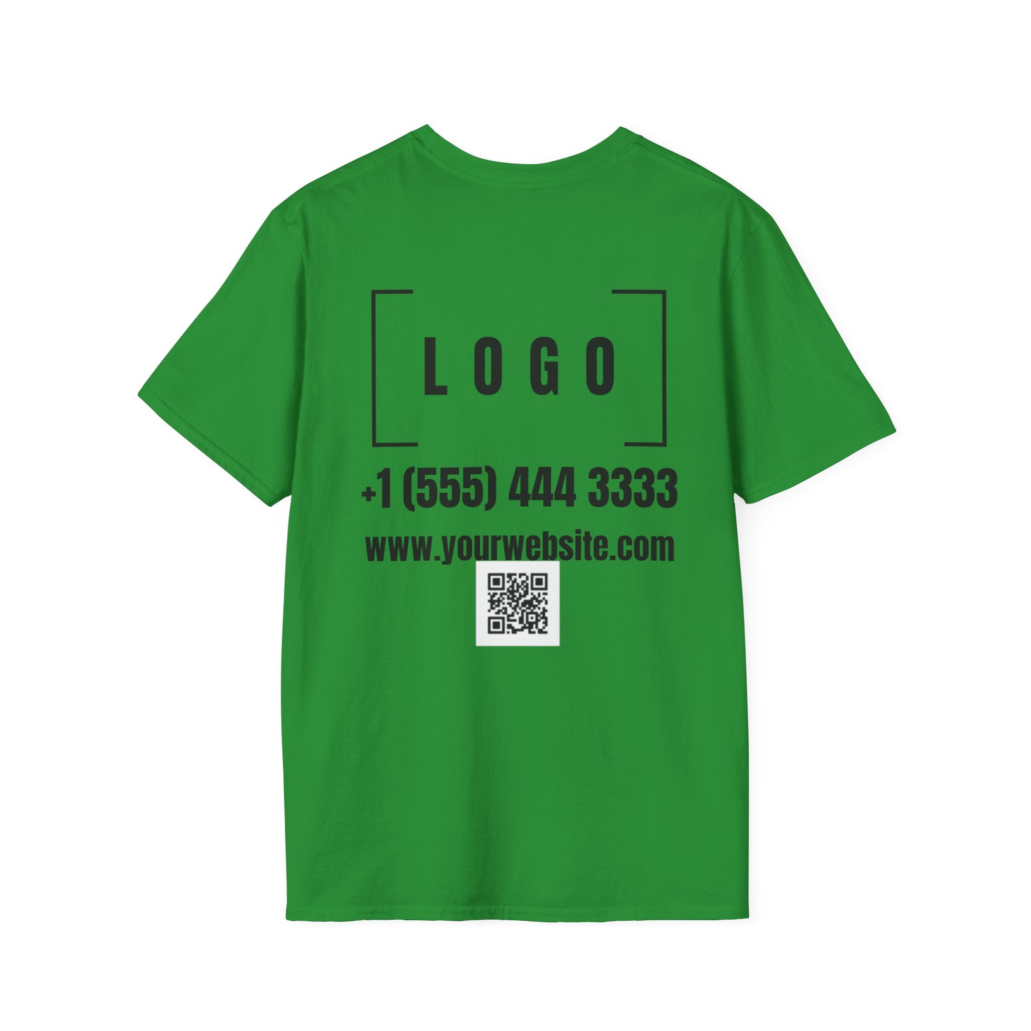 Custom Logo Front & Back Print T-Shirt, Company Team Tee