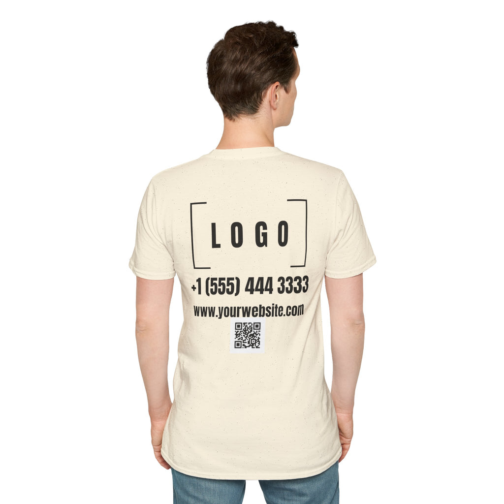 Custom Logo Front & Back Print T-Shirt, Company Team Tee
