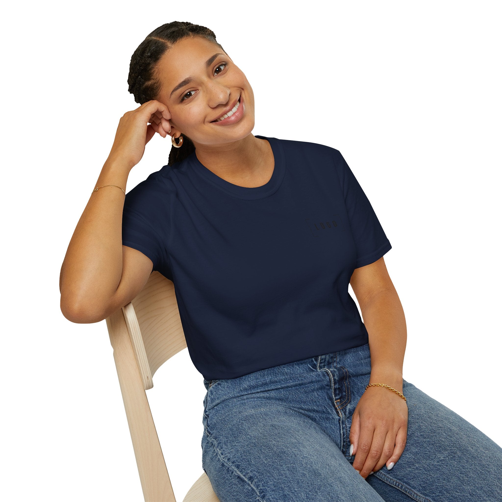 Custom Logo Front & Back Print T-Shirt, Company Team Tee