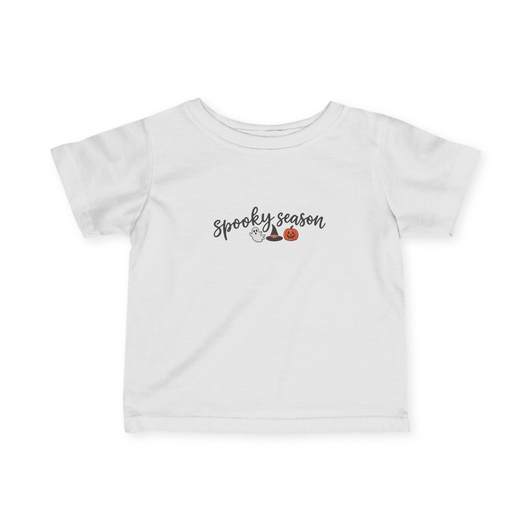 Spooky Season Baby Halloween Tee, Ghost & Pumpkin Infant Shirt