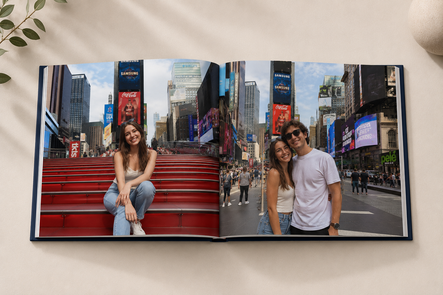 Custom New York Photo Book | Personalized Hardcover Travel Keepsake | 24 Pages | 3 Iconic NYC Covers