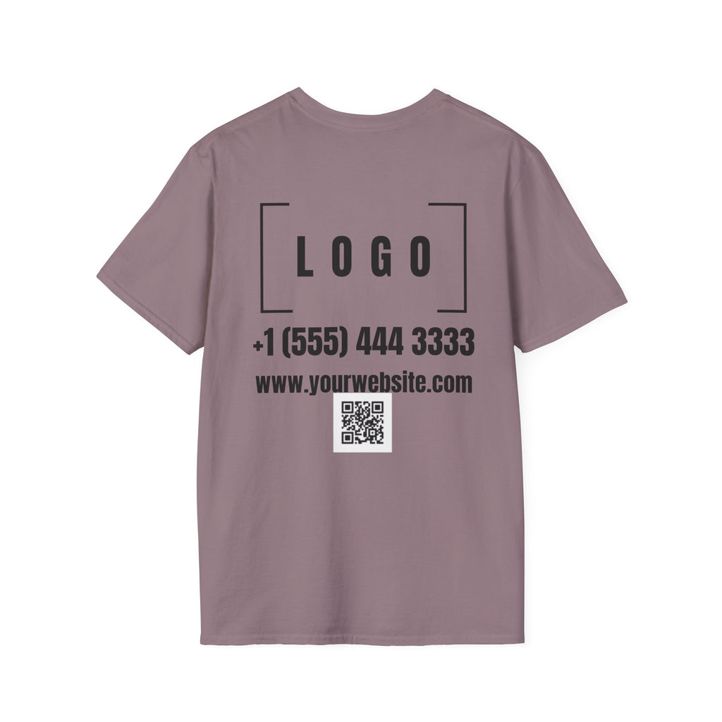 Custom Logo Front & Back Print T-Shirt, Company Team Tee