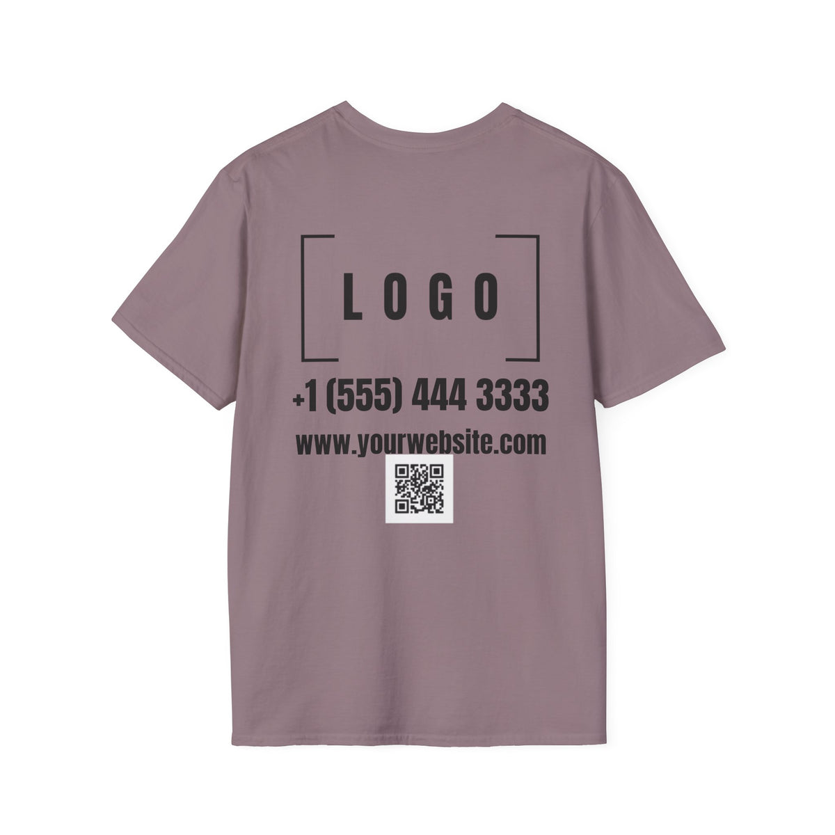 Custom Logo Front & Back Print T-Shirt, Company Team Tee