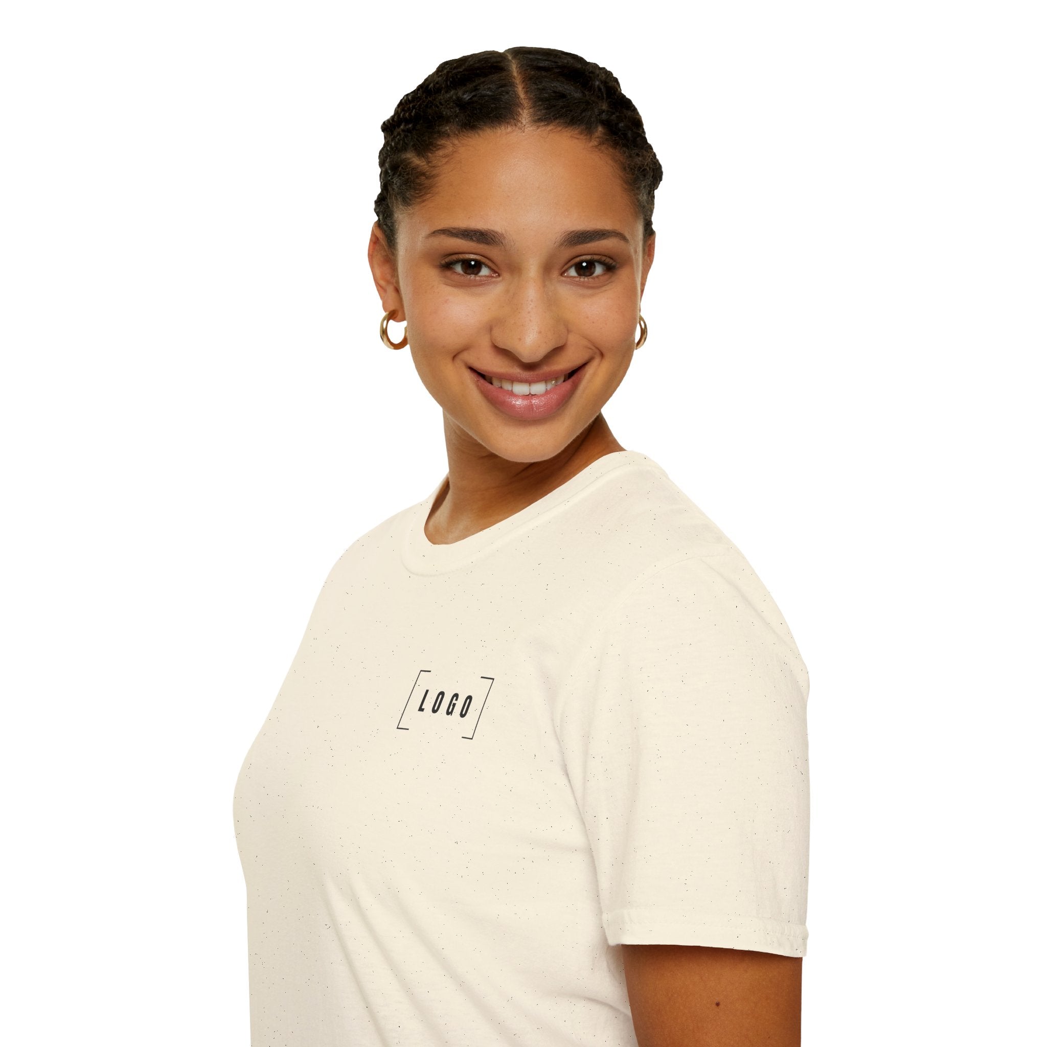 Custom Logo Front & Back Print T-Shirt, Company Team Tee