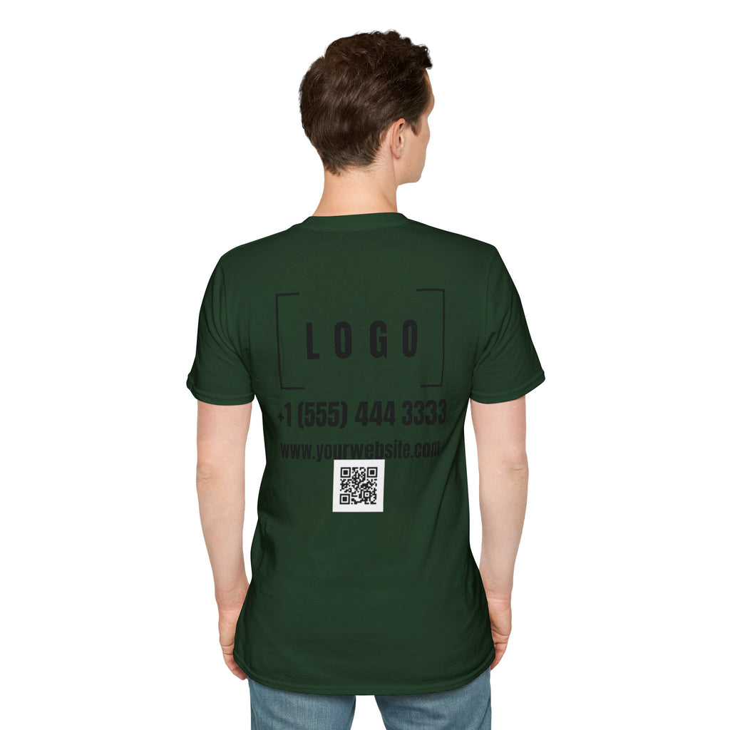 Custom Logo Front & Back Print T-Shirt, Company Team Tee