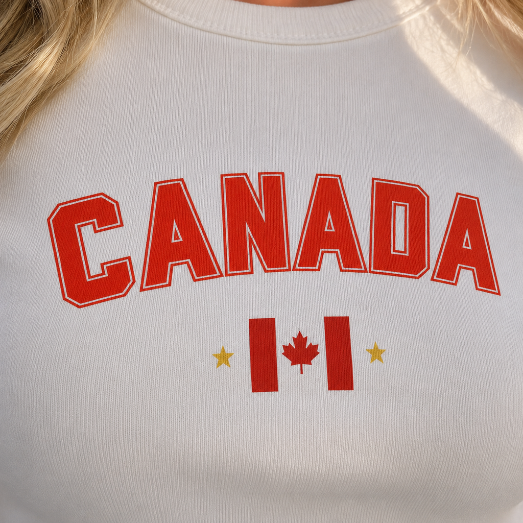 Canada Baby Tee | Maple Leaf Shirt | World Cup 2026  | Canadian Soccer Tee | Gift For Her |  Vintage Canada Shirt