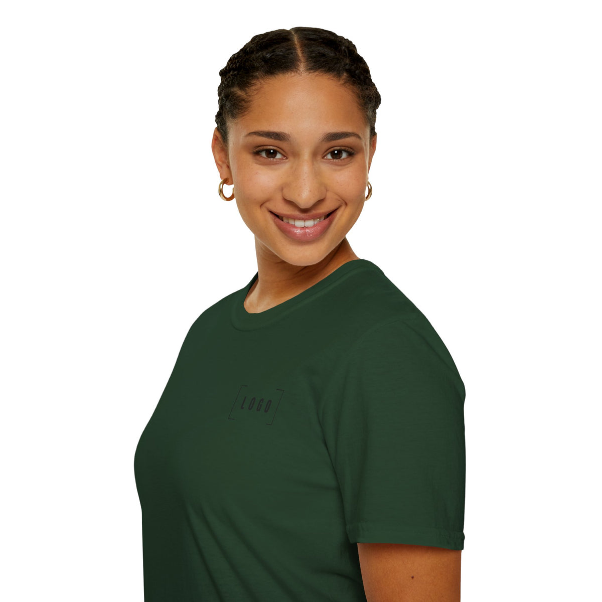 Custom Logo Front & Back Print T-Shirt, Company Team Tee