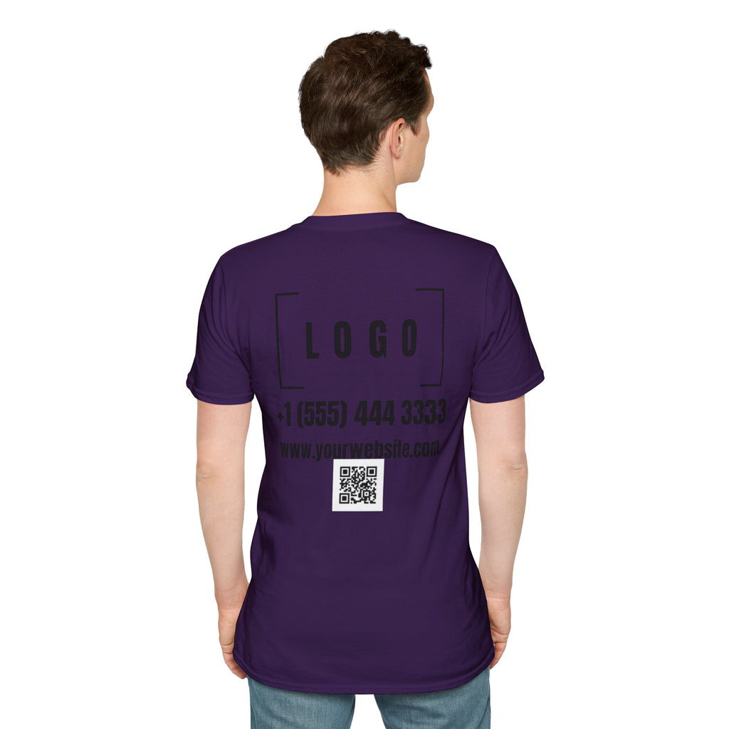 Custom Logo Front & Back Print T-Shirt, Company Team Tee