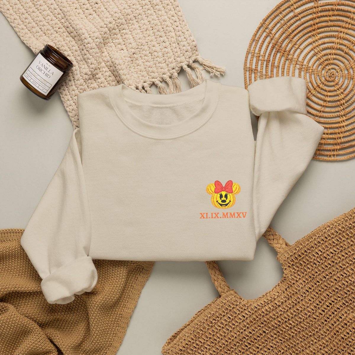 Personalized Name or Date Halloween Crewneck Sweatshirt