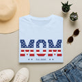 Custom Mom 4th of July Shirt | Personalized Est Year Tee | Patriotic Mom Gift | Americana Mom  Shirt S-2XL