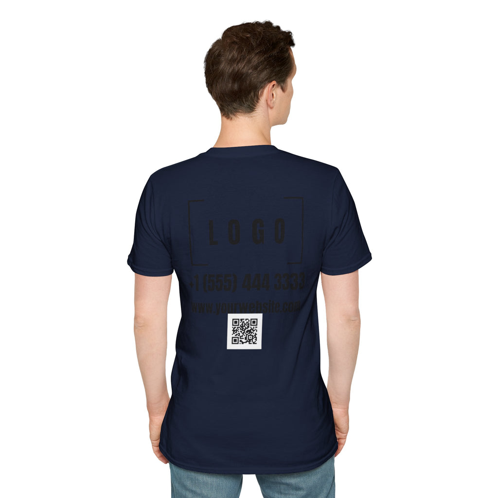 Custom Logo Front & Back Print T-Shirt, Company Team Tee