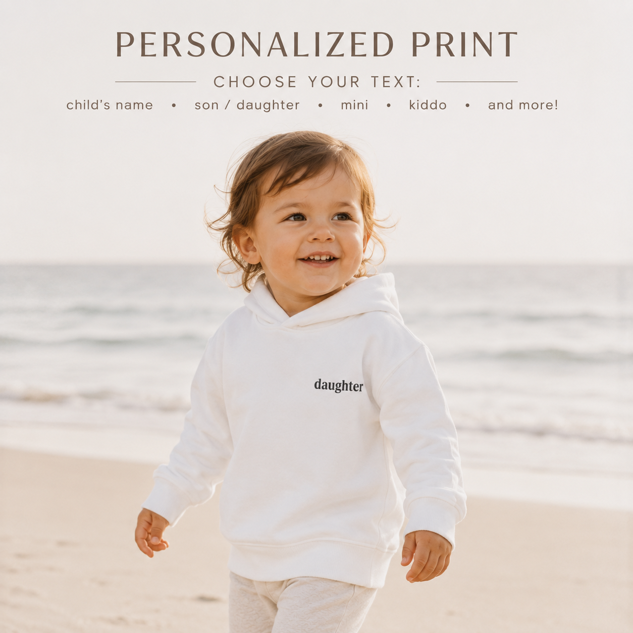 Custom Toddler Hoodie | Personalized Mini Name Kids Pullover | Matching Family Set |  Mom Dad Mini 2T-5T
