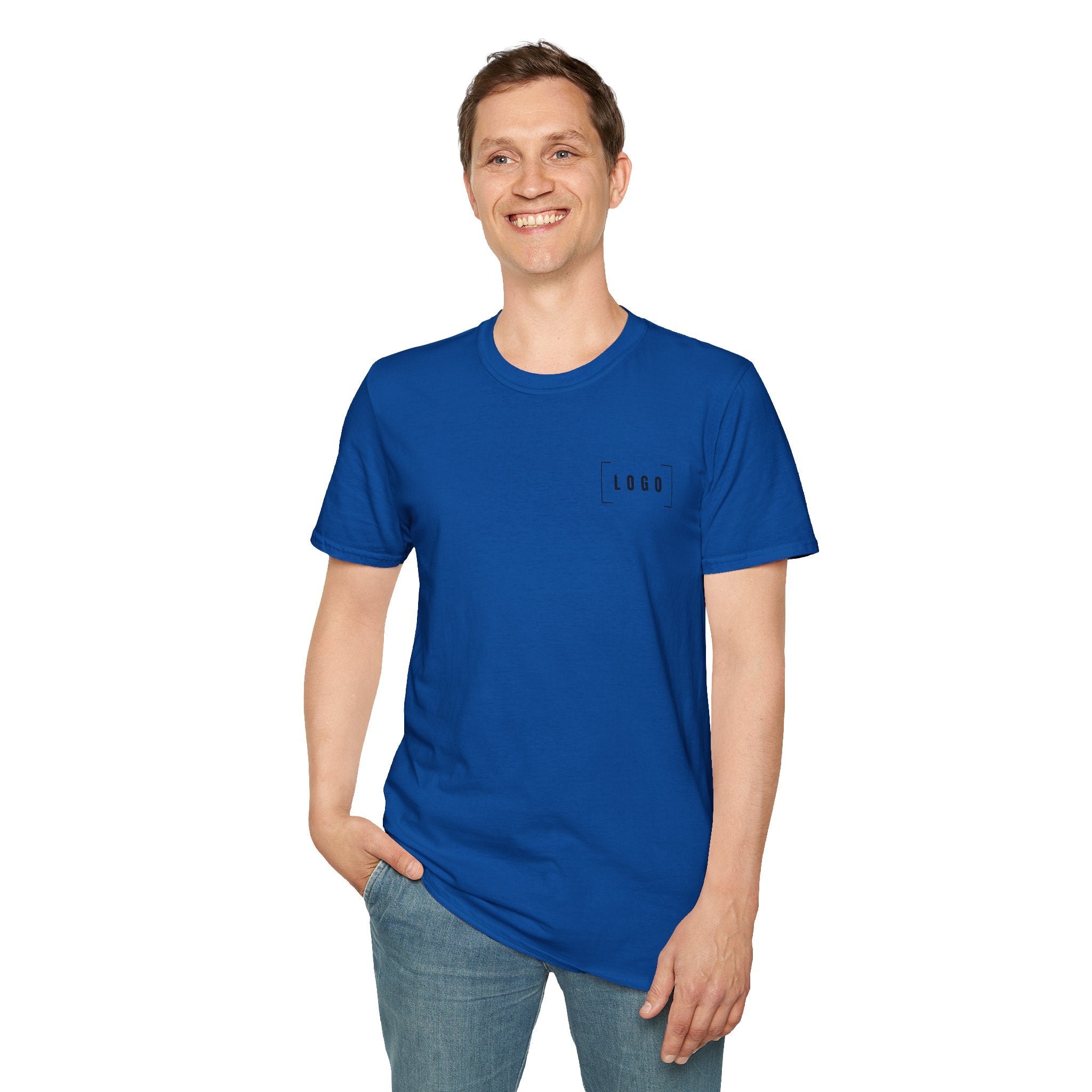 Custom Logo Front & Back Print T-Shirt, Company Team Tee