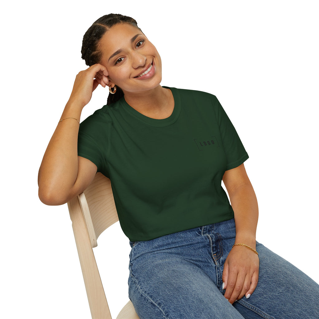 Custom Logo Front & Back Print T-Shirt, Company Team Tee