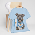 Custom Pet World Cup Shirt | Personalized Soccer Fan Tee with Pet Photo and Country Flag, Dog Cat Any Pet