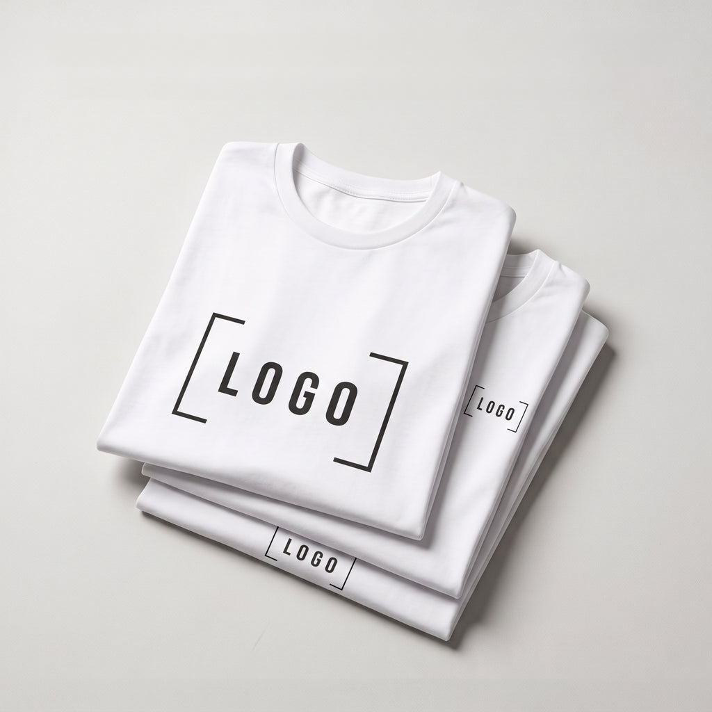 Custom Front Logo T-Shirt, Small Chest Print Company Tee